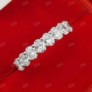 2.40Ct white Oval Cut Diamond engagement Wedding Ring in 925 sterling silver, band rings,eternity rings for women, Oval engagement ring,gift