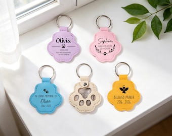 Portachiavi personalizzato con pelo di animale domestico, ciondolo commemorativo personalizzato con pelo di cane, regalo per la perdita di un animale domestico (cane o gatto), portachiavi ricordo con pelo di animale domestico