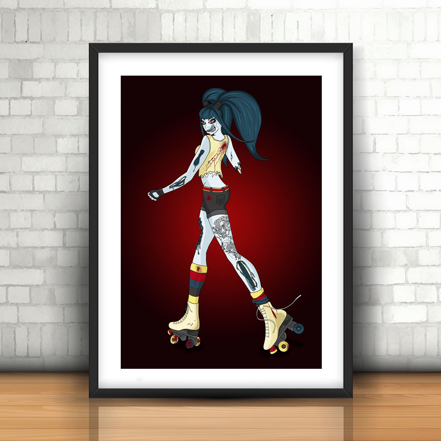 Wallpaper  arm black hair thigh knee ART rolling fictional  character roller skates human leg roller sport drawing illustration  sitting font electric blue graphics boot recreation uniform  animation Animated cartoon roller skating