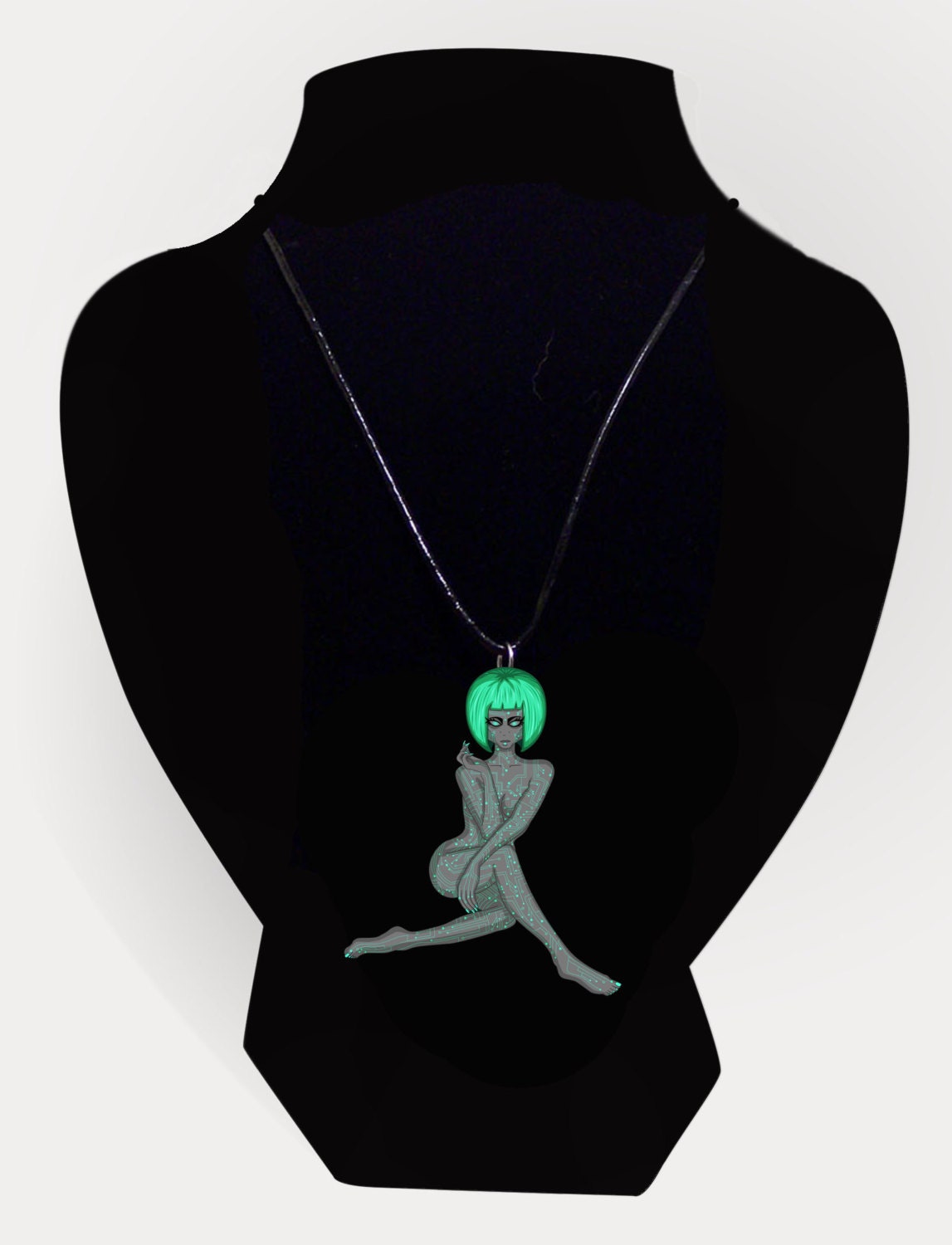 Perl Acrylic Cut Out Pendant Ghost in 