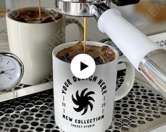 Mug Video Mockup 11 oz | Coffee Mug Mockup Video | White Mug Video | Mug Mock Up Video | 11 oz Cup Video Mockup | Canva Friendly Mug Video