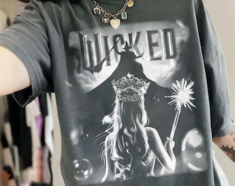Camiseta retro Wicked Together We’re Unlimited Comfort Colors, Camiseta Defy Gravity Broomstick Magic Wand, Wicked The Musical, Sudadera de mago