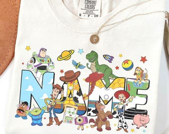 Custom Toy Story Family Matching Birthday Shirts, Toy Story Characters Mama Shirt, Family Toy Story Matching Outfit, Disney Family Trip Tees