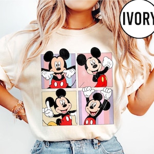 Rutig skjorta med komfortfärger, Disneyworld-familjesemestertröja, Disney-figurer-tröja, Magic Kingdom Disney-barntröja bild 3