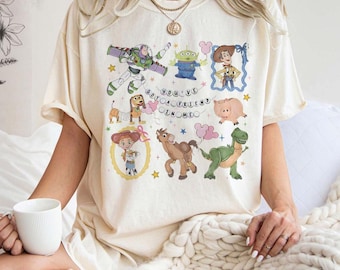 Vintage Coquette Disney Toy Story You've Got A Friend In Me Shirt, Toy Story Characters Tee, Disneyland Trip Shirt, Family Matching Vacation