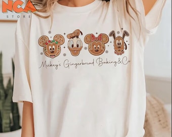 Disney Gingerbread Christmas Shirt, Mickey Gingerbread Baking Co Shirt, Disney Christmas Shirt, Disney Holiday Baking Co Tee, WDW Christmas