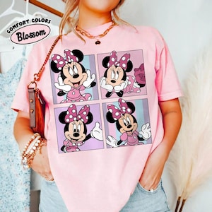 Rutig skjorta med komfortfärger, Disneyworld-familjesemestertröja, Disney-figurer-tröja, Magic Kingdom Disney-barntröja bild 14