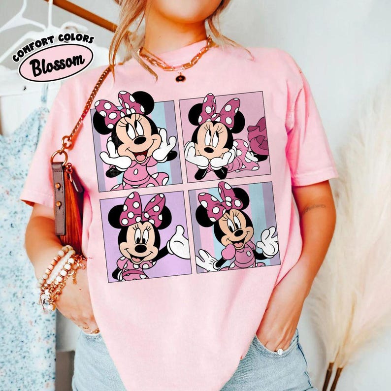 Rutig skjorta med komfortfärger, Disneyworld-familjesemestertröja, Disney-figurer-tröja, Magic Kingdom Disney-barntröja bild 14