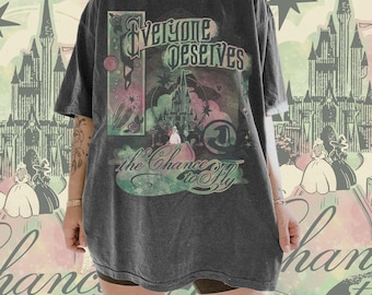 Retro Wicked Everyone Deserves A Chance To Fly Comfort Colors Shirt, Wizard Defying Gravity Tee, Pink Green Musical Shirts, Wizard Movie Fan
