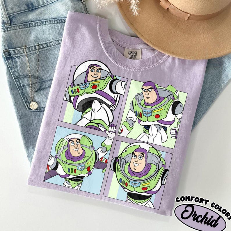 Rutig skjorta med komfortfärger, Disneyworld-familjesemestertröja, Disney-figurer-tröja, Magic Kingdom Disney-barntröja bild 11