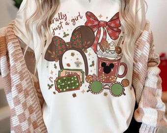 Vintage Minnie Coffee Christmas Shirt, Disney Christmas Shirt, Gingerbread Cookies Shirt, Disney Gingerbread Shirt, Disney Holiday Day Shirt