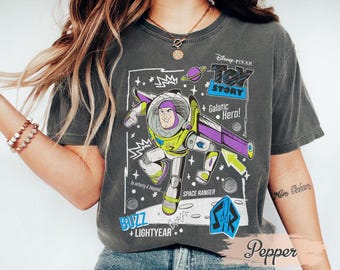Vintage Buzz Lightjahre Comfort Farben Shirt, Toy Story Shirt, Disney Shirt, Toy Story Geburtstag Shirt, Disney Pixar Shirt, Disney World Shirt