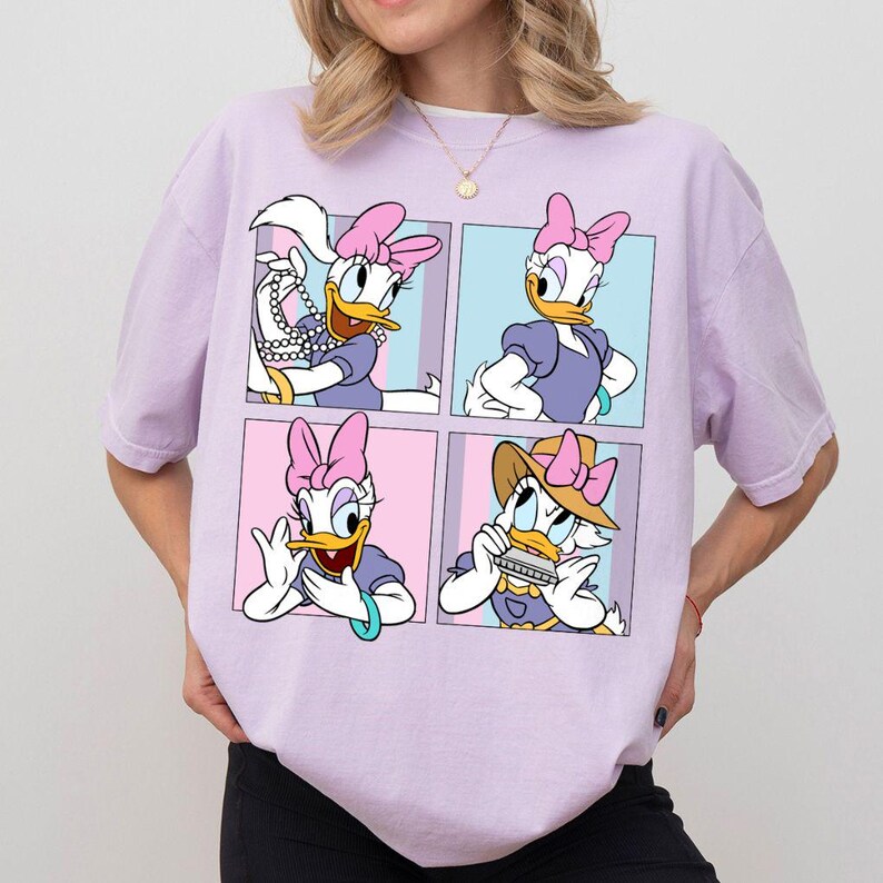 Rutig skjorta med komfortfärger, Disneyworld-familjesemestertröja, Disney-figurer-tröja, Magic Kingdom Disney-barntröja bild 13