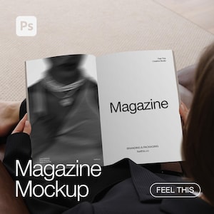 Papieren mockup, tijdschriftmodel, openboekmodel, redactionele tijdschriftmodel, postermodel, modern papieren model, esthetisch minimaal model PSD