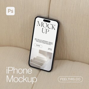 iPhone Screen Mockup, Social Media Branding Mockup, Digital Product Mockup, iPhone Mockup, Modern Minimal iPhone Mockup, Phone Mockup PSD