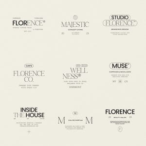 30 Logo Templates, Logo Branding, Aesthetic Logos, Modern Logo Design, Beauty Logo, Cafe Logo, Fashion Logo, Real Estate Logo, Wellness Logo