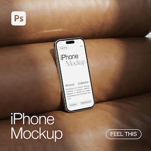 Minimalistic iPhone Mockup, Aesthetic iPhone Mockup, Realistic Phone mockup, Device Mockup, iPhone Mockup Photoshop PSD, Screen Mockup