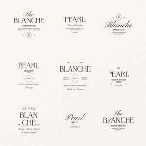 30 Logo Templates PSD, Premade Logo Bundle, Aesthetic Logos, Beauty Logo, Fashion Logo, Real Estate Logo, Wellness Logo, Elegant Logo