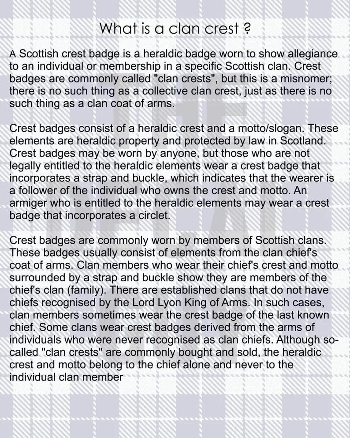 Gartshore Tartan Crest Men's Tank Top - Cross Style