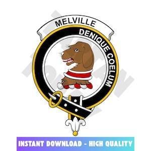 Melville Tartan Clan Crest, Badges, Heraldry, Clans, Family Scotland PNG, Digital ClipArt High Quality