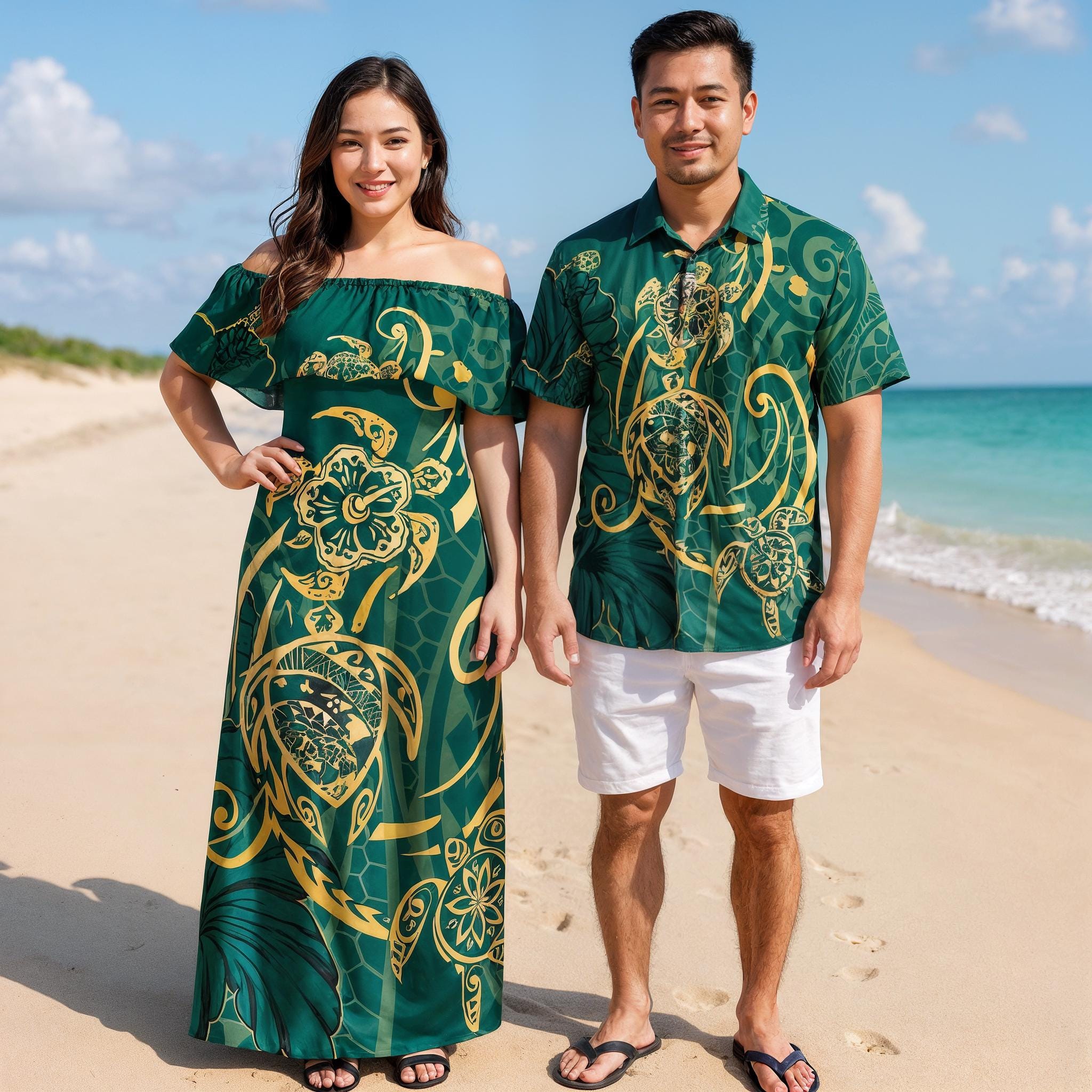 green emerald velvet dress Light Green Couple Matching Outfit -G1 – Your John Creations main image 1