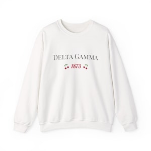 Delta ga Sweatshirt, Sorority Rundhalsausschnitt, College Bekleidung, Sorority Gang, kundengerechtes Geschenk, gemütliche Schichtung