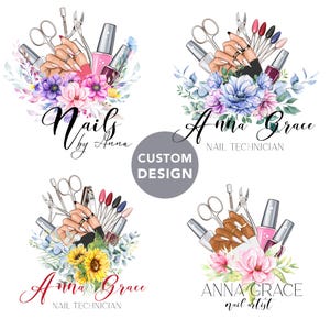 CUSTOM Nail Logo Design, Nail Tech Logo, Nail Artist Logo, Nail Business Logo, Nail Salon Logo, Beauty Salon Logo Design, Nail Technician