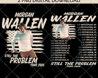 2 Morgan Wallen PNG, Gira "Si soy el problema" 2026 (Descarga digital)