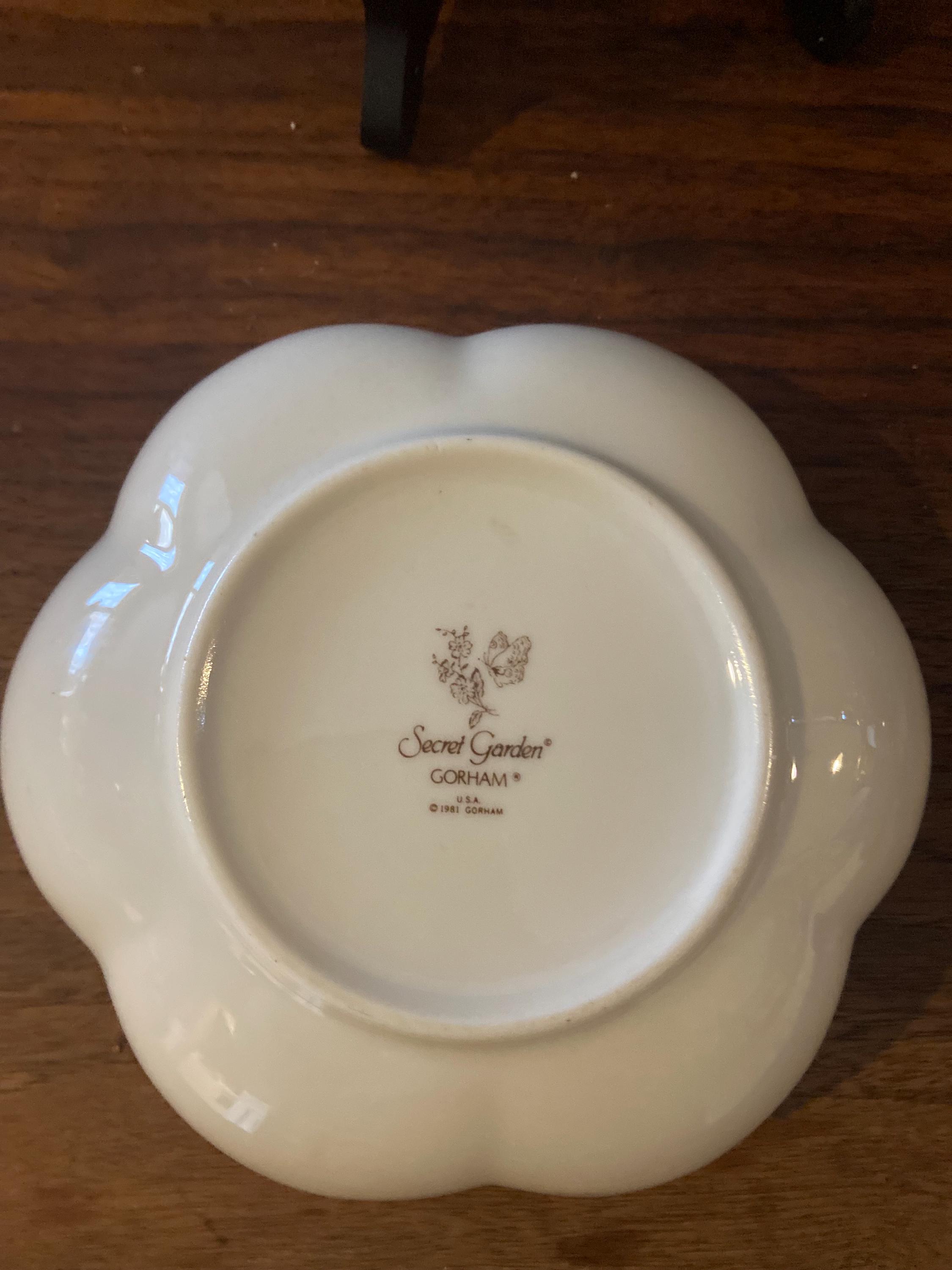 Vintage Gorham Secret Garden Scalloped Bowl - Etsy