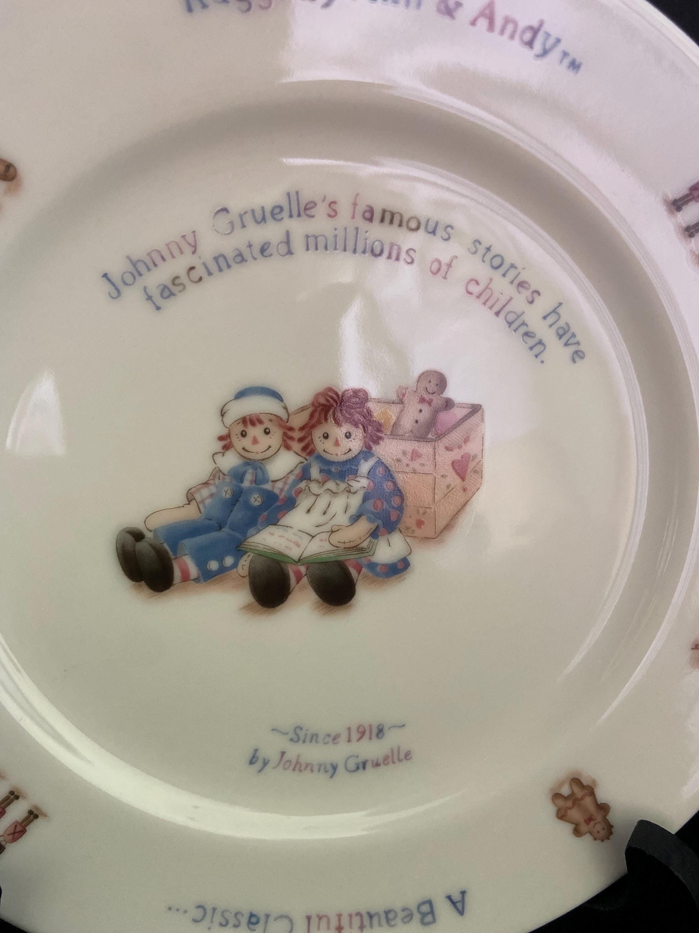 Vintage Raggedy Ann & Andy Plate - Etsy