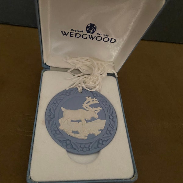 Wedgewood reindeer ornament