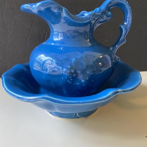 Vintage McCoy Pottery Small Bowl and Pitcher