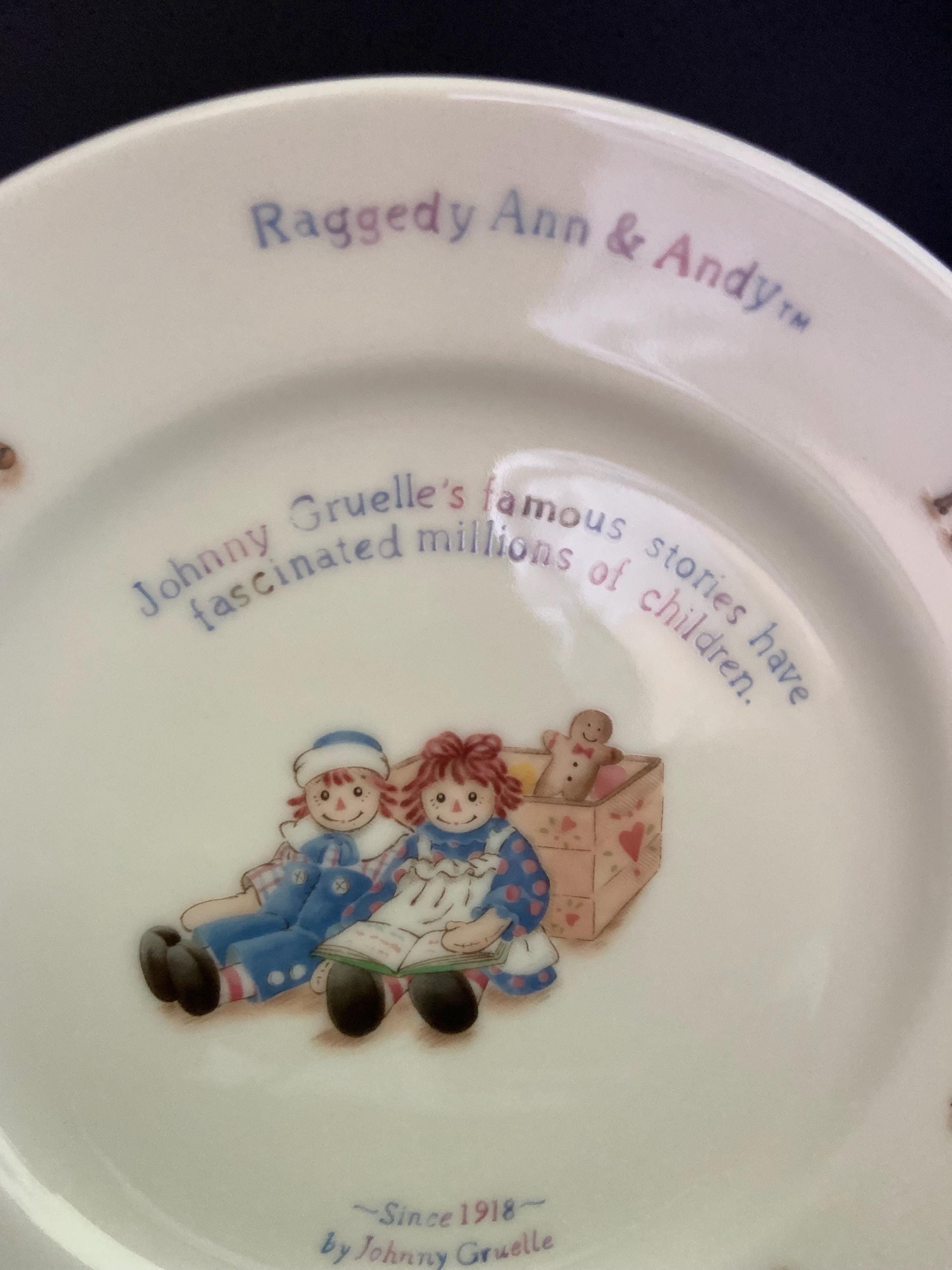 Vintage Raggedy Ann & Andy Plate - Etsy