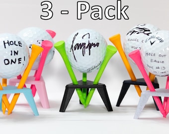 3D Printed Golf Ball Display Holder (3 Pack) - Golfer Gift