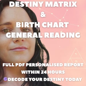 Destiny Matrix Reading | Custom Numerology & Astrology Life Path Report | PDF Delivered Within 24 Hours