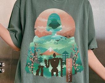Vintage Castle in the Sky Shirt, Sweatshirt, Hoodie, Studio Ghibli Shirt, Laputa Shirt, Studio Ghibli Gift Shirt, Y2K Shirt