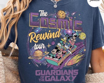 Retro Guardians Of The Galaxy Cosmic Rewind Shirt, Mickey and Friends Disney Ride Shirt, Disney Family Trip 2026 Tee, Disney Vacation Shirts