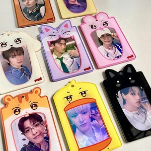2 Seiten Ateez Hungry Angry Aniteez Poca Halter, Stray Kids Fotokartenhalter, K-Pop Kartenhalter, K-Pop Geschenkidee, Geschenk für Atiny