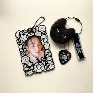 BTS Suga Agust D Lotus Poca Halter, BTS Fotokartenhalter, K-Pop Kartenhalter, K-Pop Geschenkidee, Geschenk für Armee