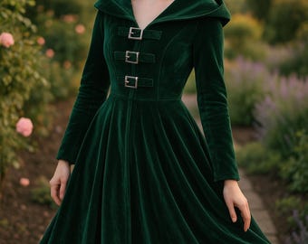 Halloween Digital Sewing Pattern | Hooded Medieval Fantasy Coat | Renaissance Cosplay & LARP Cloak | PDF Instant Download | Beginners DIY