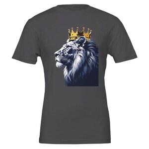 Majestic Lion Crown T-Shirt - Unisex, Soft Cotton, Eco-Friendly Print-Ready