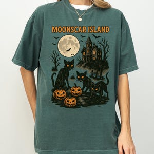 Comfort Colors® Moonscar Island Tee | Retro Cartoon Halloween Movie T-shirt, Zombie Island, Halloween Gift, 90s nostalgia, Retro Halloween
