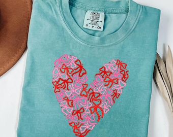 Comfort Colors® Valentine Heart Shirt, Heart Shirt, Love Shirt, Valentine Shirt, Valentines Day Shirt, XOXO Shirt