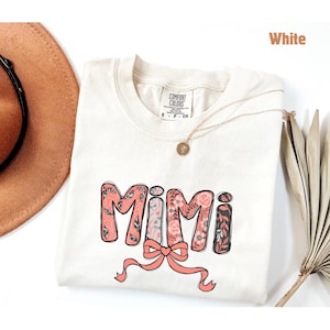 Comfort Colors® Mimi Shirt, Toile Floral Mimi Shirt, Mimi Tee, Cute Mimi Shirt, Gift for Mimi, Grandma Gift, Grandmother Shirt, Grandma Mimi