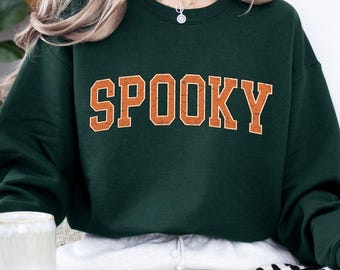 Spooky Sweatshirt, Halloween Sweatshirt, Halloween Gift Hoodie, Womens Halloween Sweatshirt, Spooky Season Shirt, Ghost Halloween