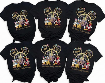 Custom Family Disney Shirts, Personalized Disneyland T-shirt, Disney World Sweatshirt, Disney 2026 Shirt, Disney Trip 2026 Tee, Disney Gift
