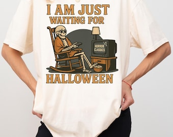 Camiseta de esqueleto de verano Comfort Colors® / Camiseta de verano espeluznante, camiseta de flotador de piscina de esqueleto, camiseta de verano de terror, camiseta de verano con gráficos de asesinos