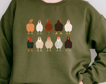 Chicken Sweatshirt, Thanksgiving Sweatshirt, Christmas Sweatshirt, Gifts for Mom, Holiday Sweatshirt, Trending Now, Gifts for Sister