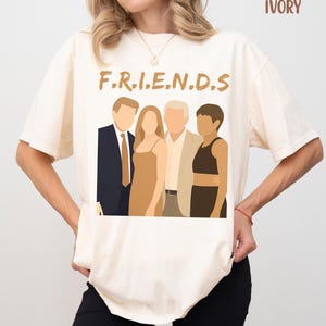 Comfort Colors® Donald Trump en Jeffrey Epstein Best Friends-parodie-shirt, Trump Epstein-fotoshirt, Trump Epstein-lijst Release The Files