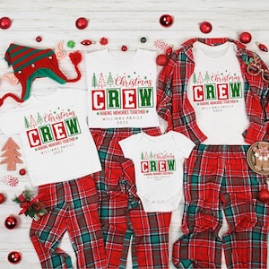 Customized Family Christmas Crew 2025 Shirts, Christmas Family Shirt, Christmas Group Shirt, Christmas Pajamas T-shirts,Christmas Crew Shirt